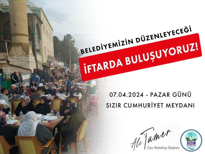 İFTAR YEMEĞİ PROGRAMIMIZA TÜM HEMŞERİLERİMİ DAVET EDİYORUM